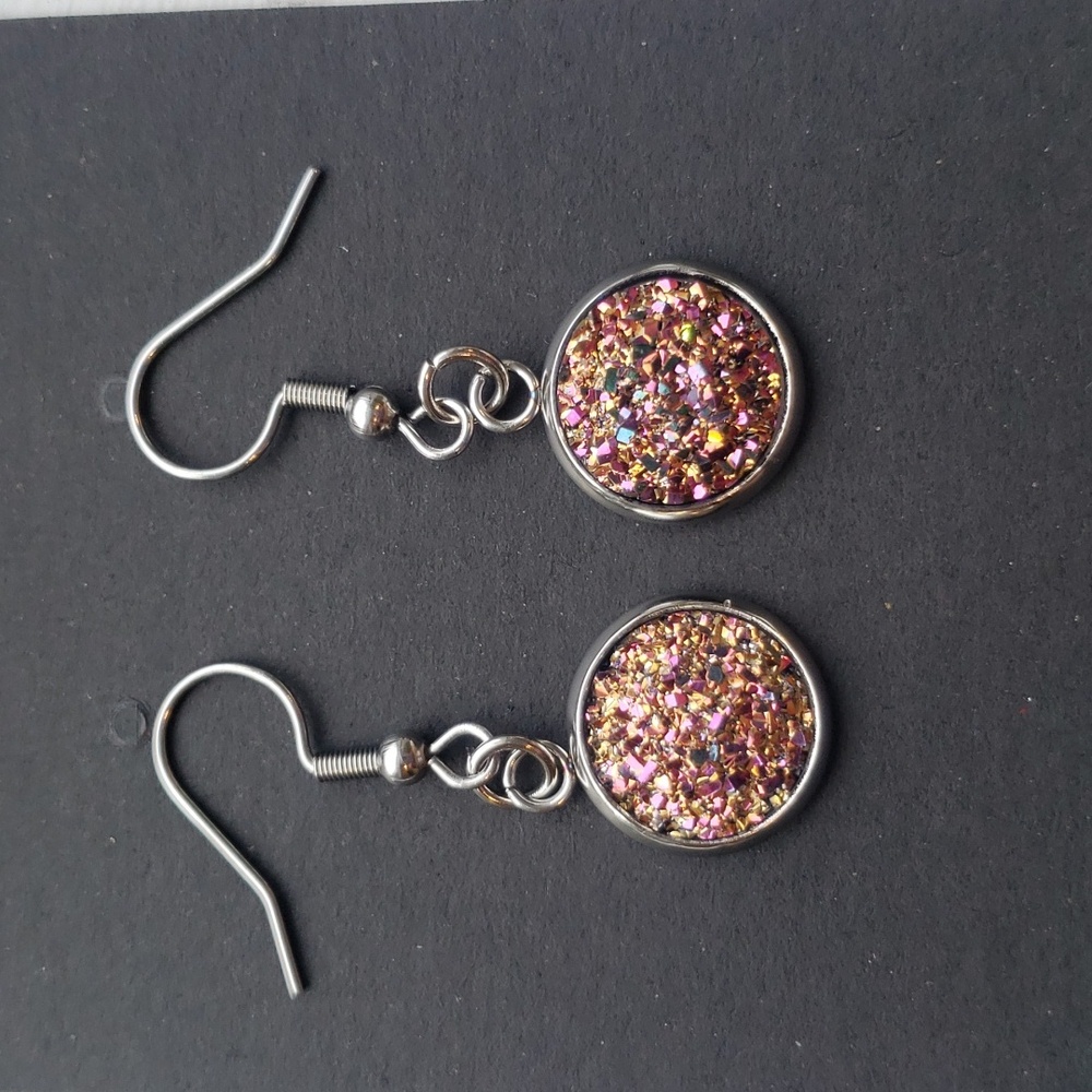 Multicolor druzzy earrings ⭐